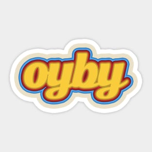 Vintage Oyby Logo Color Sticker